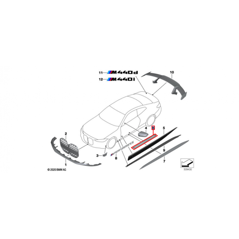 Kit Barres De Seuil M Performance Pour Bmw S Rie G