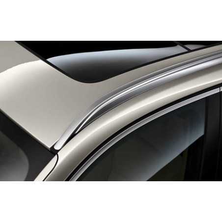 Rails de Toit Voiture Barres Transversales pour BMW 3-Serie, 5-dr  Immobilien, 2020 + G21, Porte-Bagages de Toit Aluminium,Silver Black