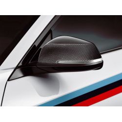 Anneau de fixation rétroviseur extérieur noir brillant (coté au choix)  pour BMW Série 1 E81 E82 E87 E88