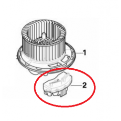 Résistance de ventilateur de chauffage pour BMW série 1 E81-E82-E87-E88  64119265892 64119266185 - BC56305 