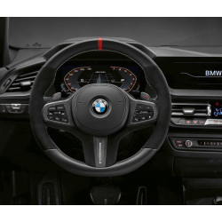 Housse Volant Voiture pour BMW E90 E91 (Touring) E92 E93 E87 E81 E82 E88 X1  E84 Tresse De Couverture De Volant De Voiture Personnalisée Couvre Volant
