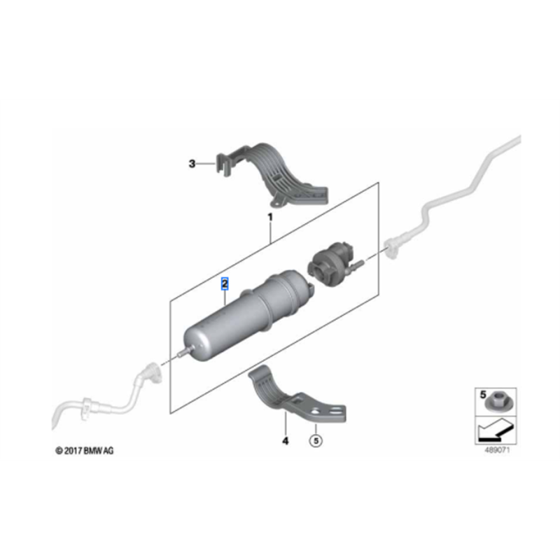 Cartouche de filtre à carburant pour BMW