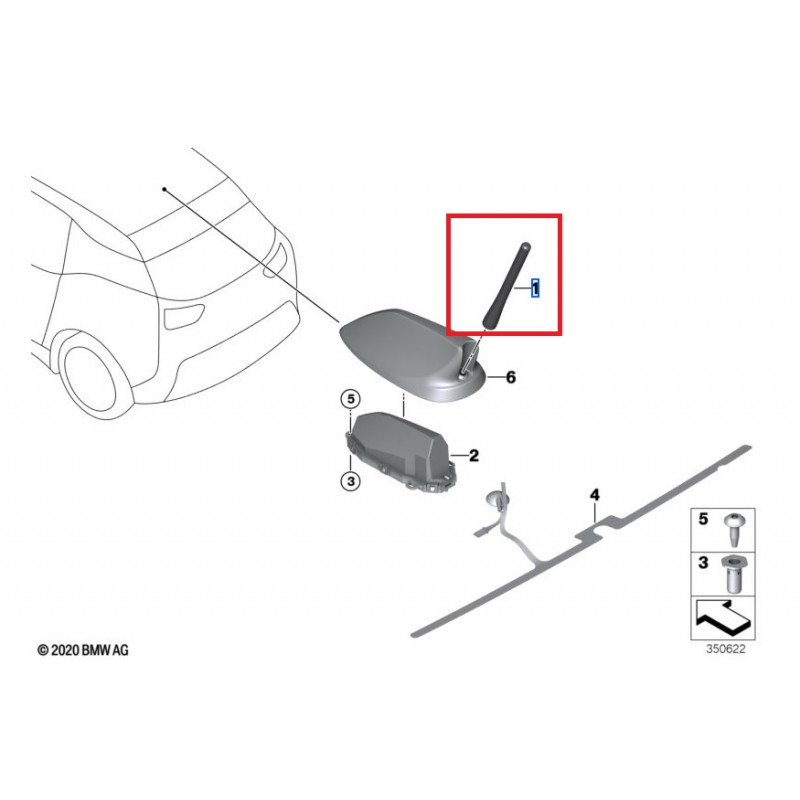 Antenne Fouet Pour Bmw I