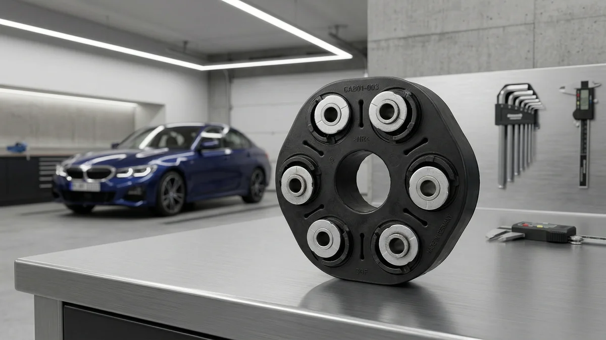 Flector arbre de transmission (LK96mm/12) pour BMW Série 1 F20 F21 (116i / 118i / 120i) — visuel en situation sur une BMW Série 3