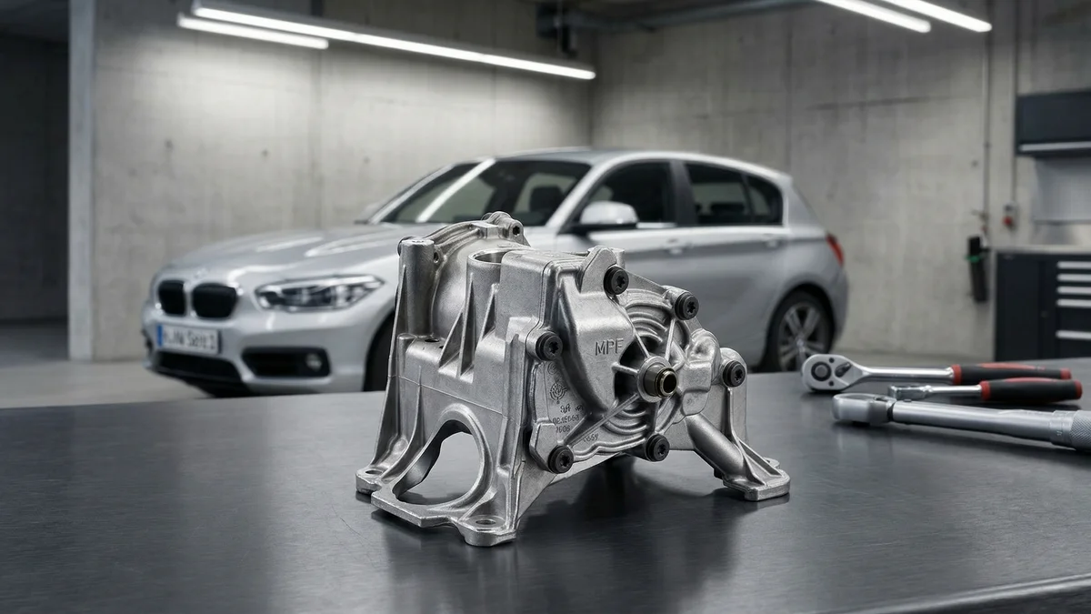 Pompe à huile pour BMW Série 3 F30 F31 F34 GT (316d / 318d / 320d / 325d uniquement) — visuel en situation sur une BMW Série 1