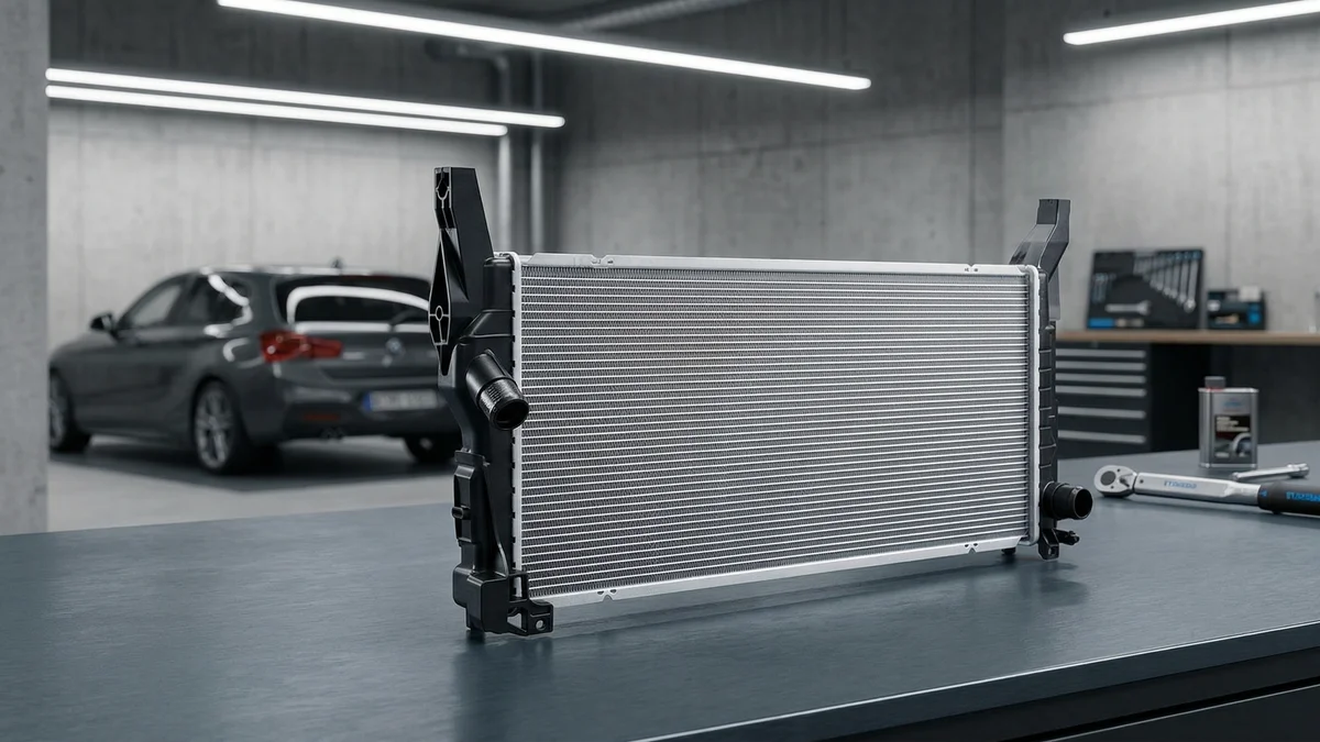 Radiateur du liquide de refroidissement - BMW Série 4 F32 F36 Gran Coupé (435i uniquement) — visuel en situation sur une BMW Série 1