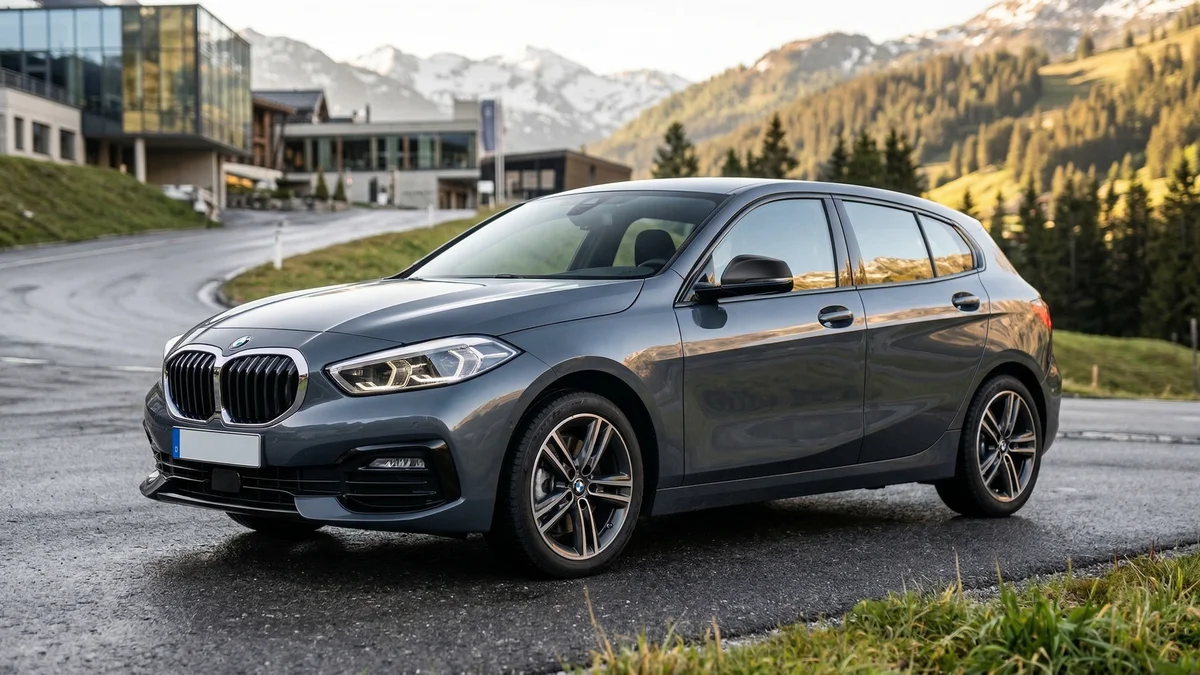 Cache de rétroviseur extérieur en apprêt pour BMW X5 G05 — visuel en situation sur une BMW Série 1