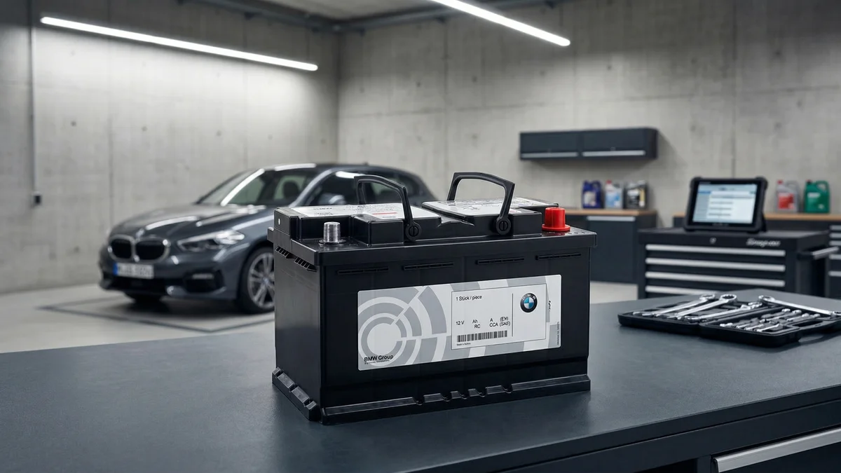 Batterie BMW Série 4 G26 — visuel en situation sur une BMW Série 1