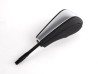 Pommeau de sélecteur de boîte automatique gainé cuir avec insert décoratif titane BMW Série 3 E90 E91 E92 E93