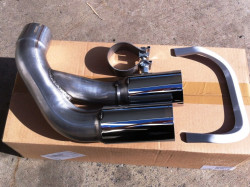 Double embout BMW M Performance pour BMW Série 1 F20 F21NON LCI avant 2015 (4 cylindres 114d, 116d, 118d et 120d)