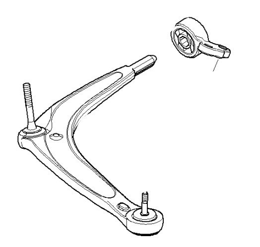 Jeu de supports (silentblocs) avec palier caoutch. pour BMW Série 3 E46