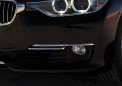 Caches entrée d'air chromés pour BMW Série 3 F30 F31(non compatible avec la finition lounge)