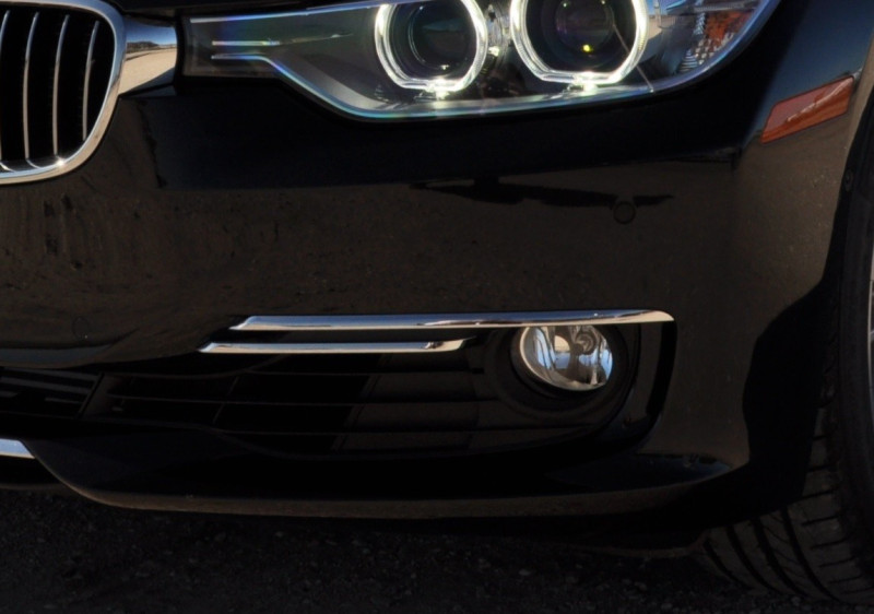 Caches entrée d'air chromés pour BMW Série 3 F30 F31(non compatible avec la finition lounge)