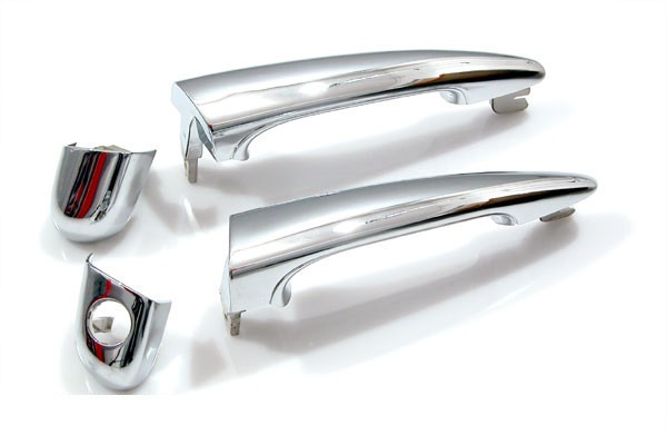 Enjoliveurs chromés de poignées extérieures avant et arrière pour BMW Série 3 E46