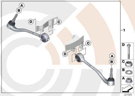 Kit bras de suspension BMW Série 5 E39