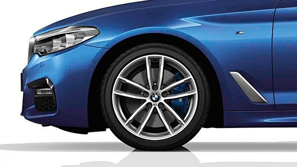 Jante 18" style 662 M à rayons doubles, bicolores « Ferricgrey », polies pour BMW Série 5 G30 G31