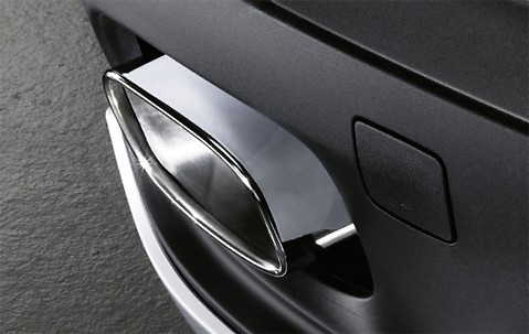 Sorties d'échappement avec embouts chromés, ovales BMW X5 E70 LCI 