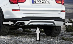 Carénage de soubassement de pare-choc arrière finition Xline pour BMW X3 F25