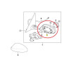 Anneau de fixation rétroviseur extérieur (coté au choix) pour BMW Série 1 F20 F21