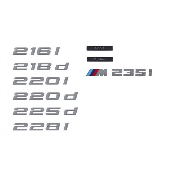 Logo de coffre et porte pour BMW Série 2