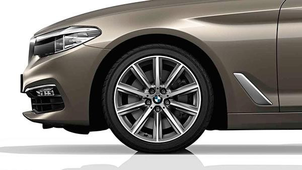 Jante 18" style 684 à rayons en V, bicolores « Ferricgrey », polies pour BMW Série 5 G30 G31