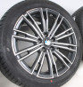 Jante BMW 18" style 790M à rayons doubles, bicolores « Ferricgrey »/polies pour BMW Série 3 G20 G21