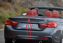 Troisième feu stop arrière pour BMW Série 4 Cabriolet F33 et M4 F83
