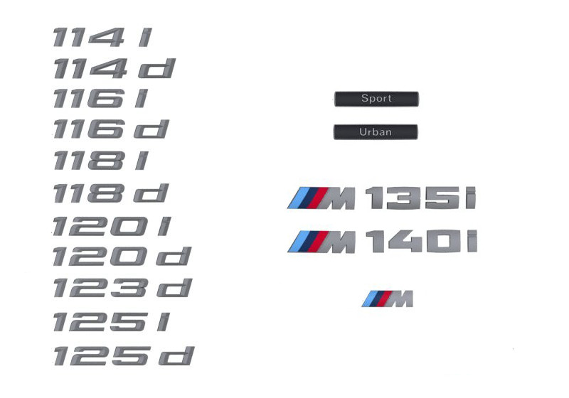 Logo de coffre pour BMW Série 1