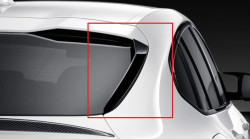 Ailerons arrière noir brillant coté gauche / droit pour BMW X4 G02