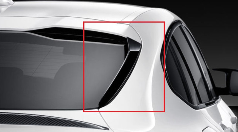 Ailerons arrière noir brillant coté gauche / droit pour BMW X4 G02