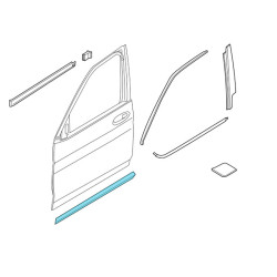 Baguettes de protection "M" de porte AVANT (côté au choix) BMW X4 G02