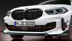 Lame avant M Performance en noir brillant pour BMW Série 1 F40