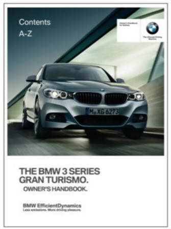 Notice d'utilisation du véhicule pour BMW Série 3 Gran Turismo F34
