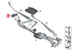 Cache de bras d'essuie-glace pour BMW Série 2 Active Tourer F45 et Gran Tourer F46