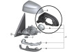 Cache anneau de fixation NOIR BRILLANT rétroviseur extérieur (coté au choix) pour BMW X3 F25