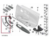 Cache poignée intérieur de porte aluminium (coté au choix) pour BMW Série 3 F30 F31 Série 4 F32 F33 F36 GC