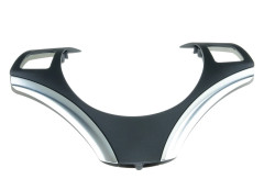 Cache de volant noir/chrome pour BMW Série 1 E81 E82 E88 E87 LCI (phase 2)