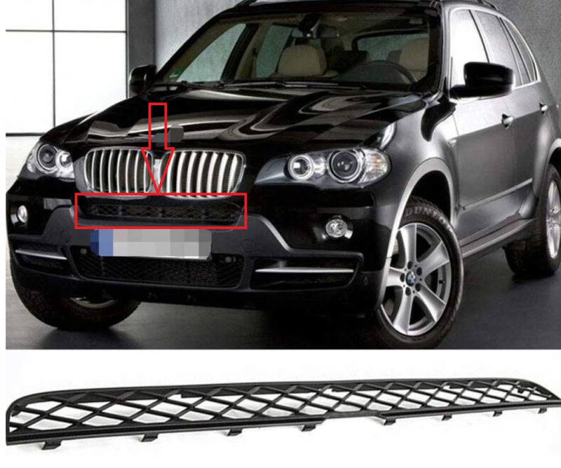 Grille médiane supérieure pare-chocs avant pour BMW X5 E70