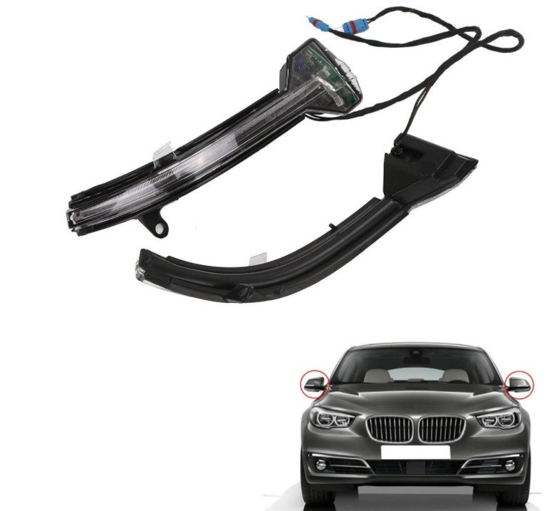 Clignotant additionnel de rétroviseur extérieur pour BMW Série 6 F12 F13 F06 Gran Coupé
