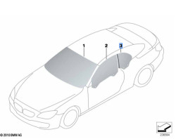 Vitre latérale arrière fixe (côté au choix) BMW Série 6 F12