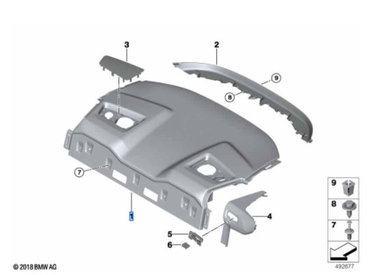 Plage arrière pour BMW M8 F92 Coupé
