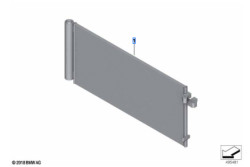 Condenseur de climatisation avec secheur pour BMW Série 3 G20 G21 G28