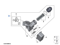 Filtre à huile pour BMW Série 8 G14 G15 G16