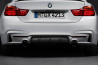 Diffuseur arrière noir mat BMW M Performance pour BMW Série 4 F32 F33 F36 GC (435i / 440i uniquement)﻿