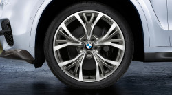 Jante 21" style 627 à rayons en Y, bicolores « Ceriumgrey », polies pour BMW X5 F15