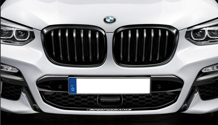 Grilles de calandre BMW noires brillantes finition M Sport pour BMW X3 G01