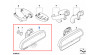Rétroviseur intérieur manuel / LED pour BMW Série 1 E81 E82 E87 E88