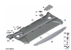 Plage arrière pour BMW Série 5 F10