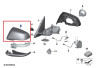 Cache de rétroviseur extérieur en apprêt (coté au choix) pour BMW X1 F48 X2 F39