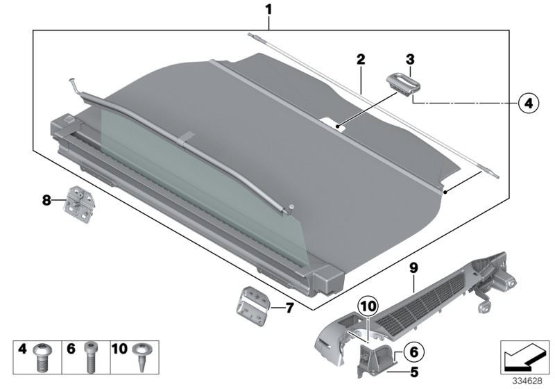 Cache-bagages à enrouleur BMW Série 5 F11